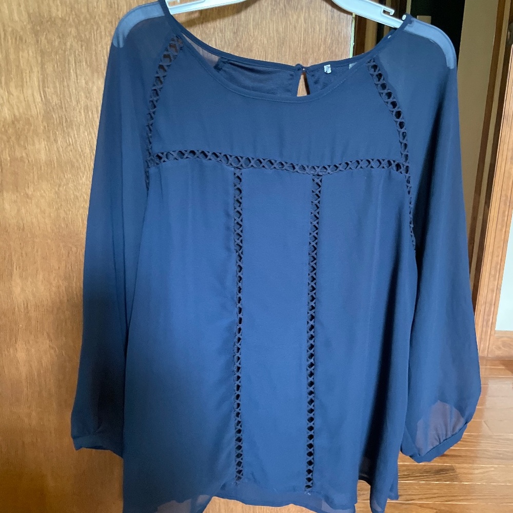 Collective Concepts Crochet detail Blouse